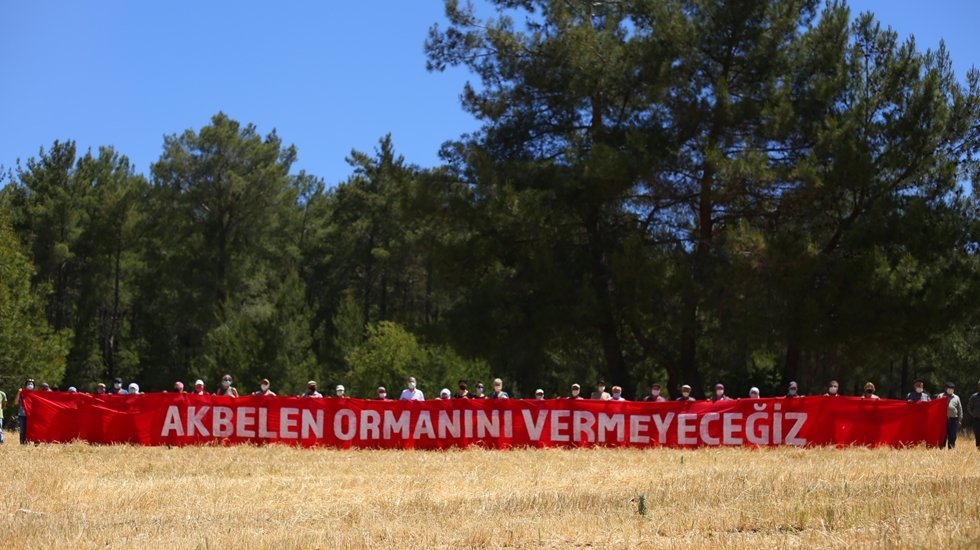 Köylüler ve çevre gönüllüleri, Akbelen Ormanı’nı korumak için bayramda da nöbette!