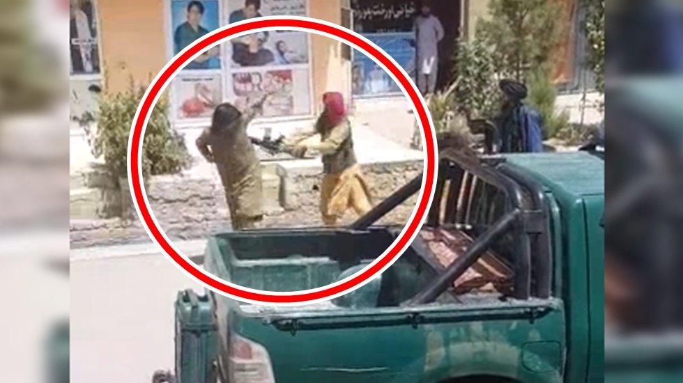 Afganistan'da şiddet anı kamerada