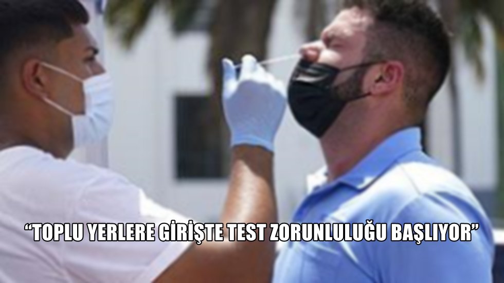 Aşı olmayanlar i&ccedil;in zorunlu PCR testi cuma g&uuml;n&uuml; testi başlıyor