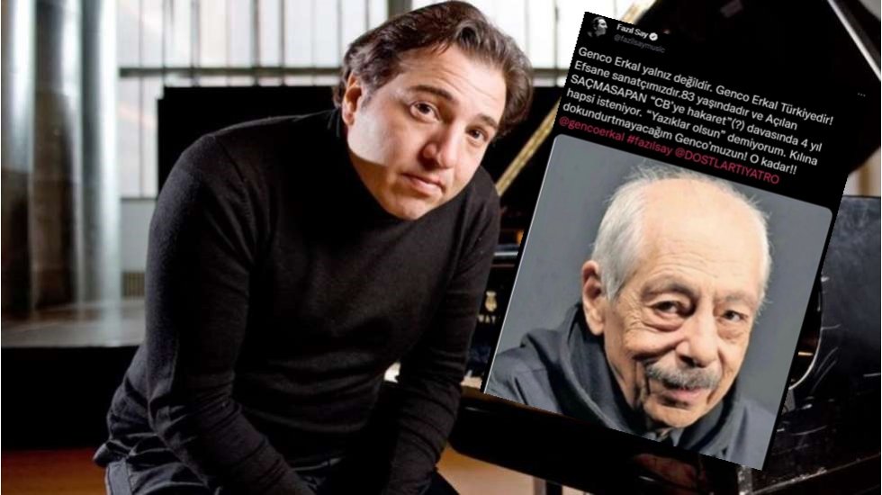Fazıl Say'dan 'Genco Erkal' paylaşımı: &ldquo;Kılına dokundurtmayacağım Genco&rsquo;muzun!&rdquo;