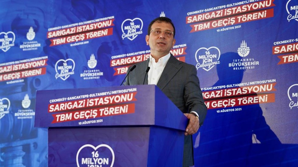 İmamoğlu: “Biz, bize oy vermemiş, başka ilçelerin yönettiği 4 ilçeye metro yapıyoruz"