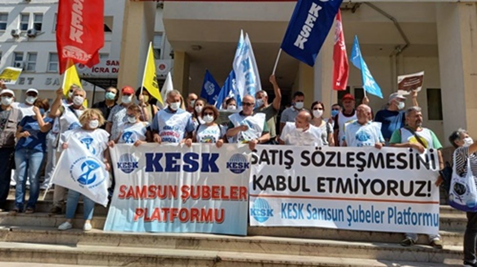 KESK: Bu satış s&ouml;zleşmesi &ouml;l&uuml;m&uuml; g&ouml;sterip sıtmaya razı etme mutabakatıdır