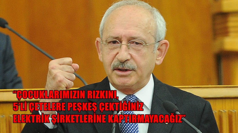 Kılı&ccedil;daroğlu'ndan iktidara 5'li &ccedil;ete ikazı!
