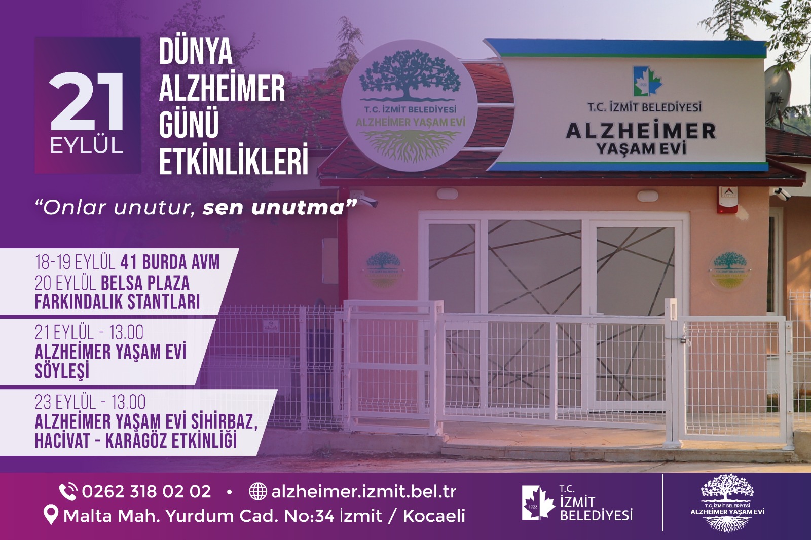 https://yenisoluk.com/uploads/2021/09/İzmit Belediyesi Alzheimer hastalığına dikkat &ccedil;ekecek