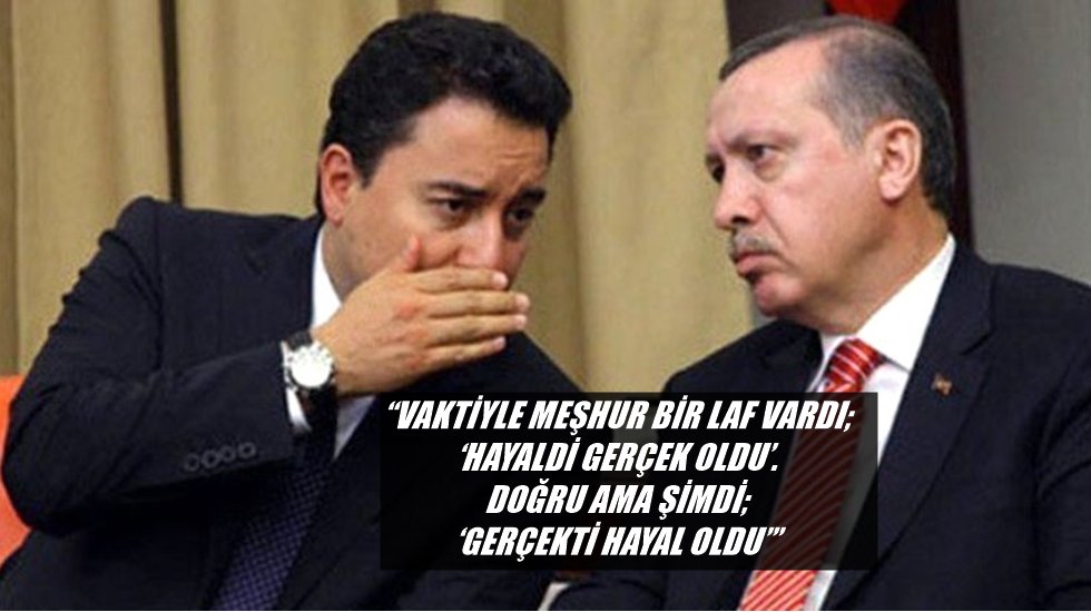 Babacan&rsquo;dan Erdoğan&rsquo;a&hellip;