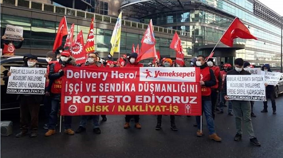DİSK, KESK, TMMOB, TTB: Yemeksepeti işvereninin iş&ccedil;i ve sendika d&uuml;şmanlığına ortak olmayalım!