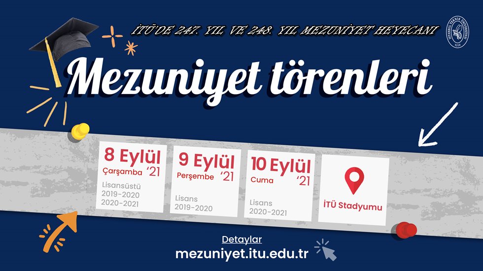 İT&Uuml;&rsquo;de 247. yıl ve 248. yıl mezuniyet heyecanı