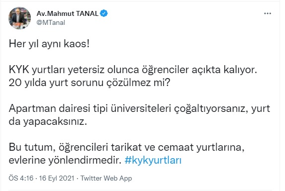 https://yenisoluk.com/uploads/2021/09/kyk yurdu tweeti tanal