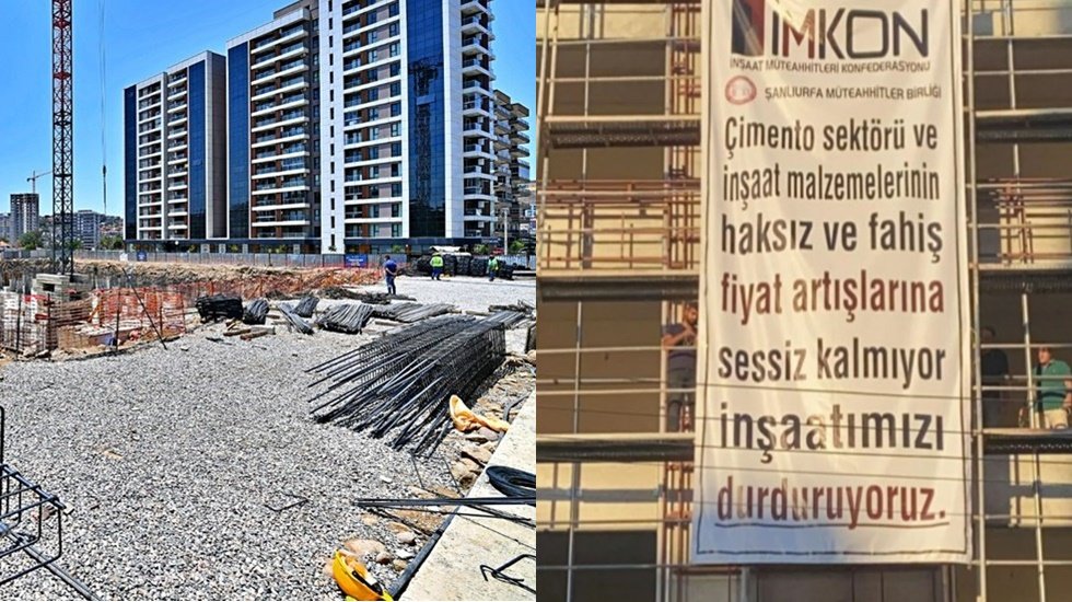 M&uuml;teahhitler inşaatları 15 g&uuml;n durdurdu