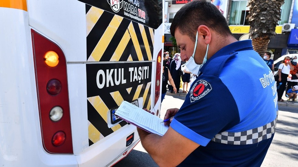 Zabıtadan &ouml;ğrenci servislerine sıkı denetim