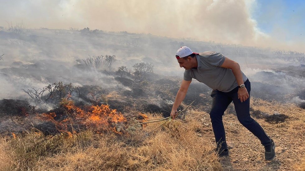 Zamanında m&uuml;dahale edilmedi, b&ouml;lge kyangınla baş başa bırakıldı!