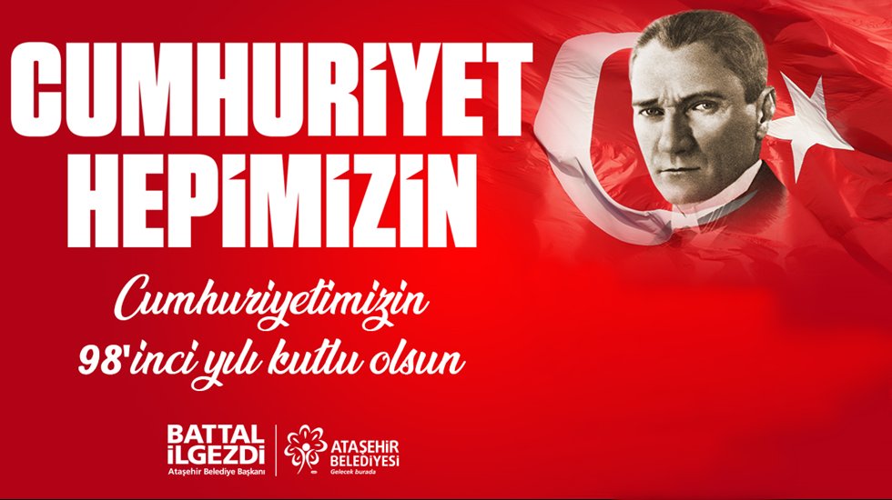 Ataşehirliler 10 gün boyunca Cumhuriyet’i kutlayacak