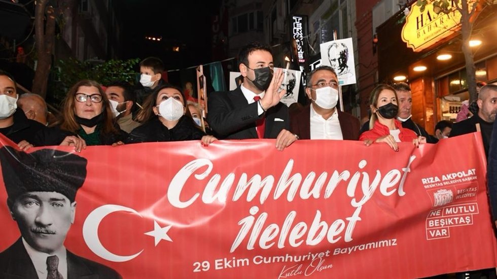 Binlerce Beşiktaşlı Cumhuriyeti Coşkuyla kutladı