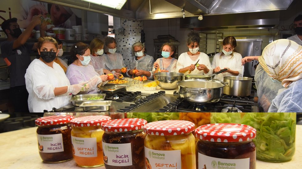 Bornovalı kadınlar re&ccedil;el at&ouml;lyesinde...