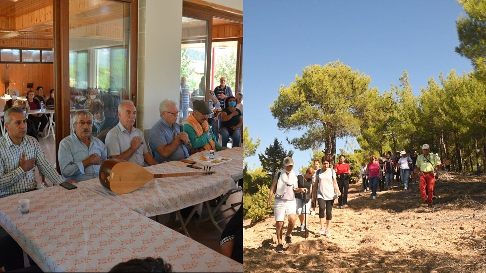 Çamlar altında yürüyüş çıktılar, Cemevi’nde ağırlandılar...