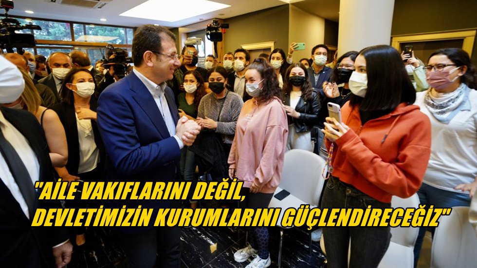İmamoğlu&rsquo;ndan &lsquo;Yurt' a&ccedil;ıklaması