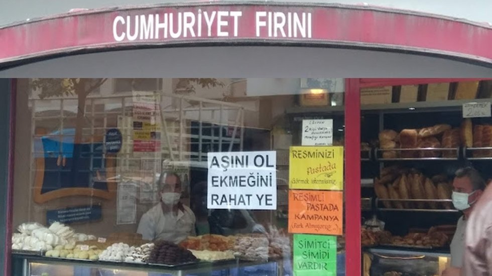 Samsunlu fırıncıdan aşı &ccedil;ağrısı