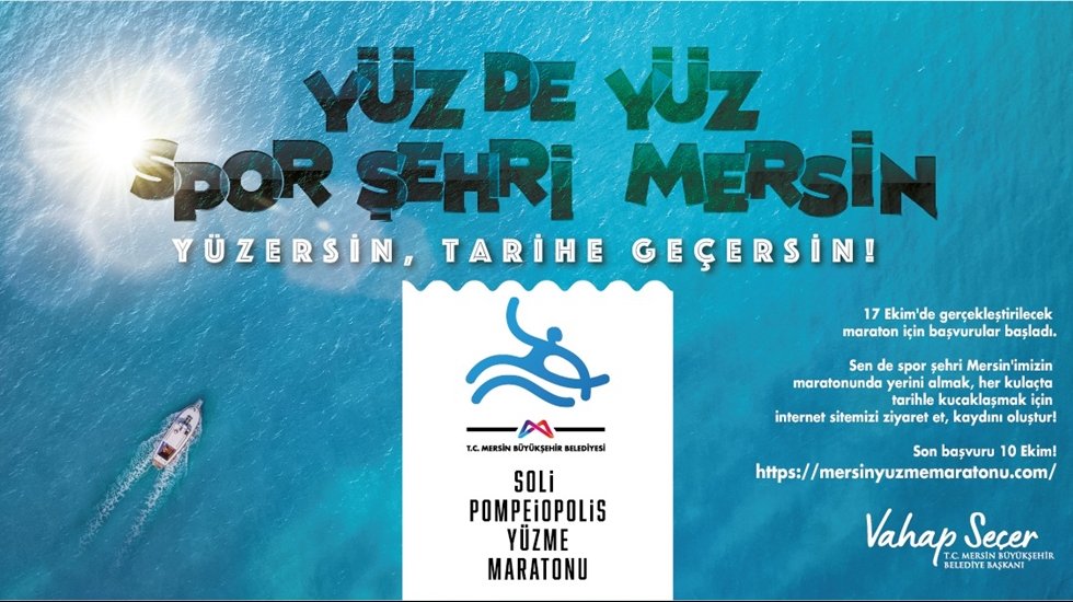 Soli Pompeipolis y&uuml;zme yarışı&rsquo;nın son kayıt tarihi 10 Ekim