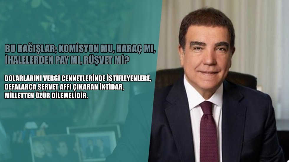 Toprak: &ldquo;Servet ve vergisiz kazan&ccedil; afları, AKP h&uuml;k&uuml;metlerince 7 kez &ccedil;ıkartıldı"
