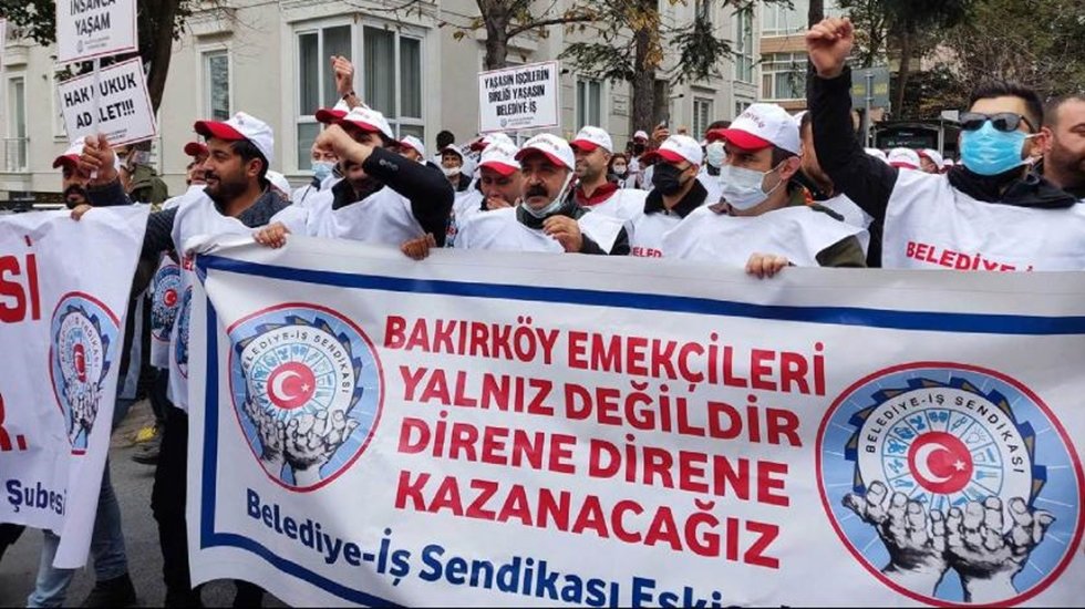 Bakırk&ouml;y Belediyesi iş&ccedil;ileri grevlerinin 32. G&uuml;n&uuml;nde a&ccedil;ıklama yapacak