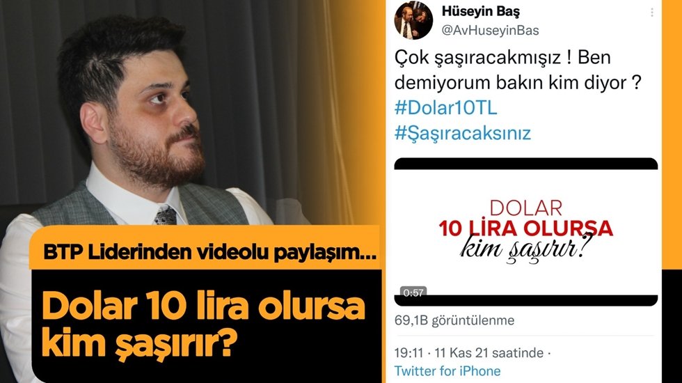 H&uuml;seyin Baş: "Dolar 10 TL. Peki niye? &nbsp;Biri &ouml;yle olsun istedi diye"