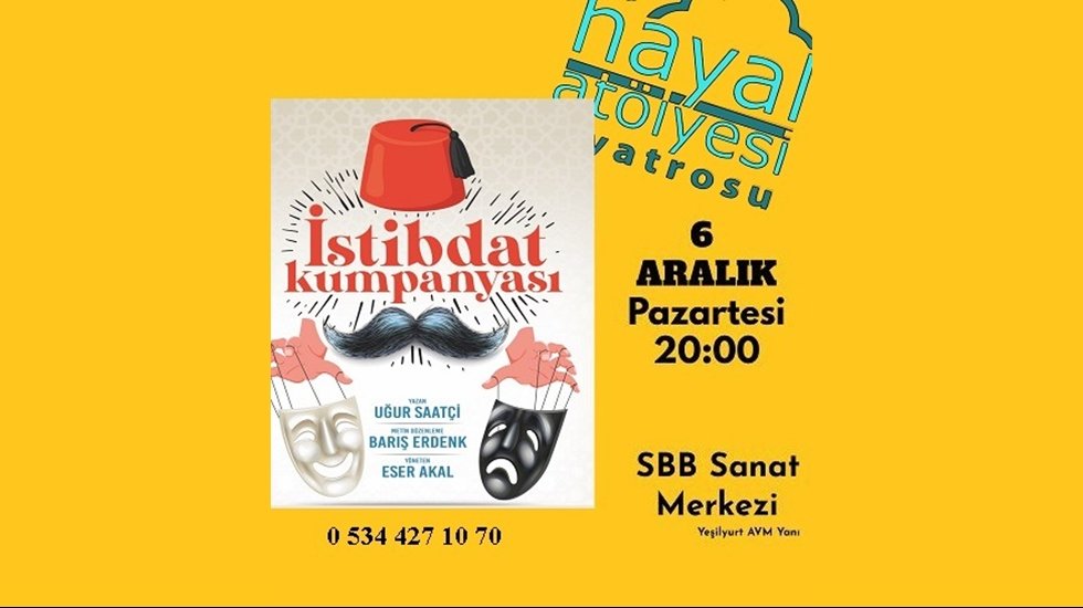 İstibdat Kumpanyası Sanat Merkezinde &lsquo;Perde&rsquo; diyor!