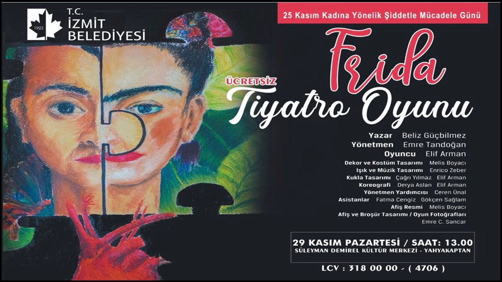 İzmit Belediyesi &ldquo;Frida&rdquo; ile kadına y&ouml;nelik şiddete dikkat &ccedil;ekecek