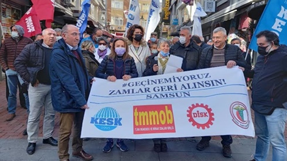 KESK-TMMOB&ndash;DİSK ve TTB: &ldquo;A&ccedil;lığa, yoksulluğa mahk&ucirc;m eden zamlar geri alınsın&hellip;&rdquo;