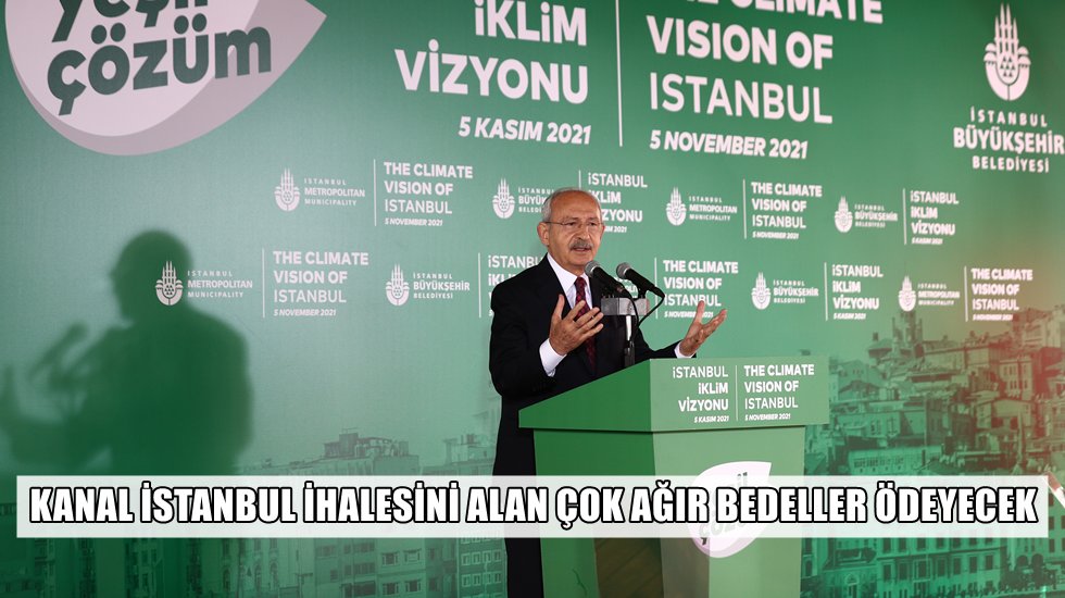 Kılı&ccedil;daroğlu&rsquo;ndan İmamoğlu&rsquo;na &lsquo;Beton Kanal&rsquo; desteği