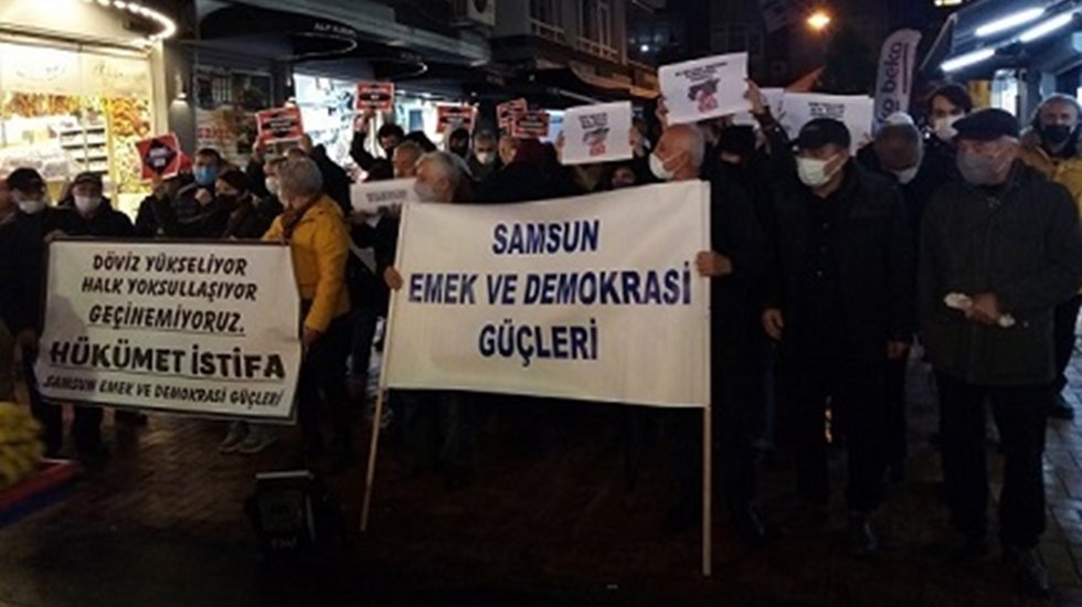 Samsun Emek ve Demokrasi G&uuml;&ccedil;leri: H&uuml;k&uuml;met İstifa&hellip;
