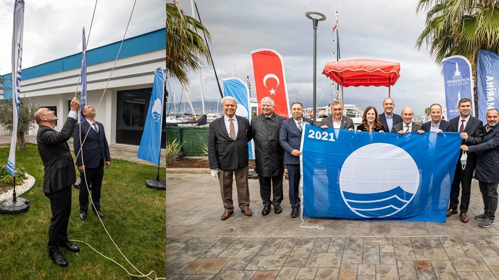 Körfeze’e yakın Mavi Bayraklı tesis İzmir Marina’da