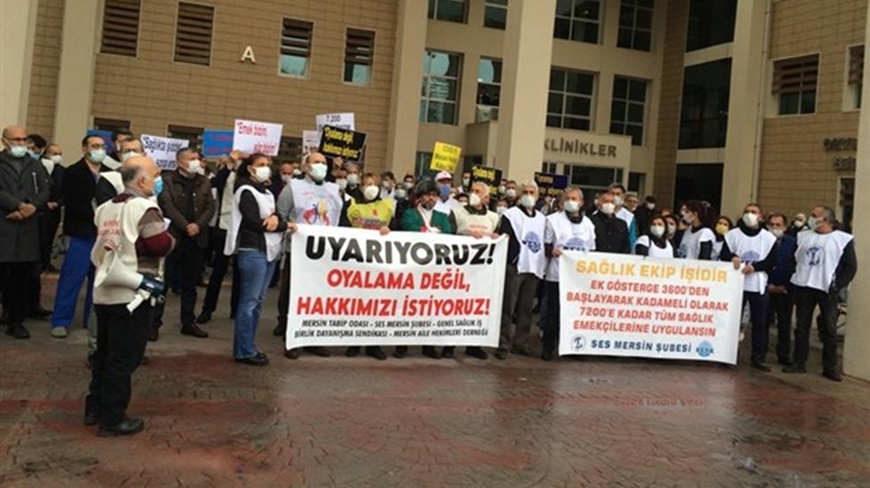 Sağlıkta hak eylemi: Hekim ve sağlık &ccedil;alışanları bug&uuml;n eylemde&hellip;