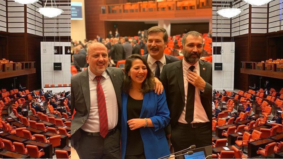TİP milletvekillerinden TBMM'de protesto