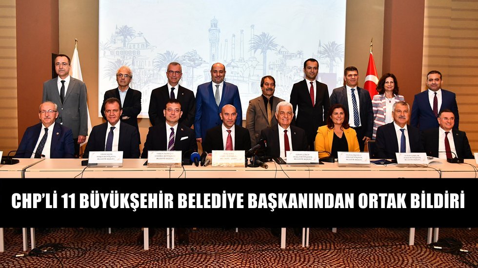 CHP'li 11 b&uuml;y&uuml;kşehir belediye başkanından ortak a&ccedil;ıklama: Ayıptır