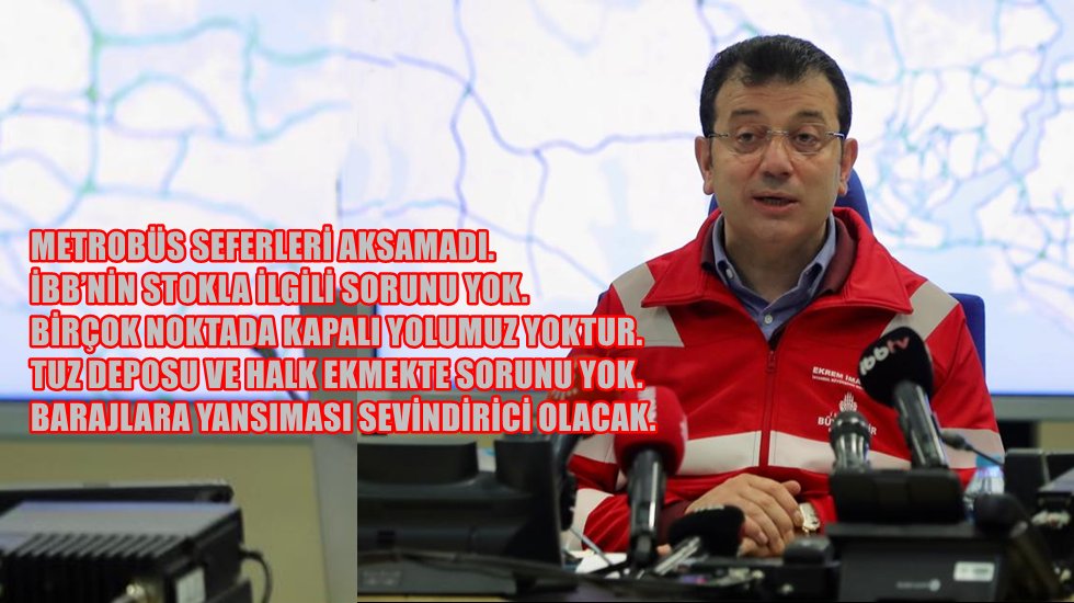 İmamoğlu Açıkladı: “1 metreyi aşan kar yoğunluklarına ulaştık”