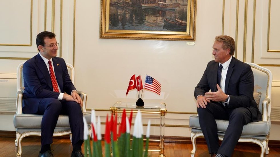 İmamoğlu’nu ziyaret eden Büyükelçi  Flake’den ‘Askıda Fatura’ya özel ilgi
