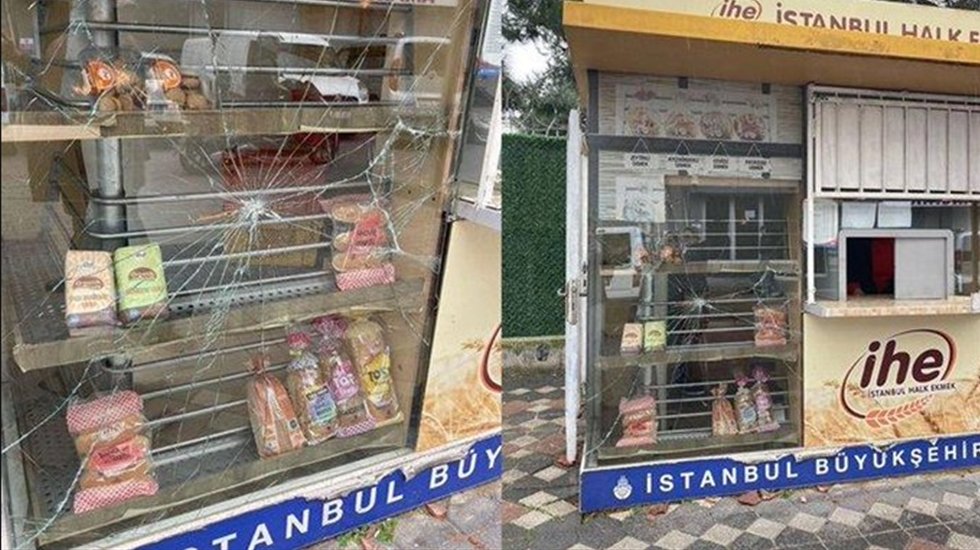 İstanbul'da Halk Ekmek b&uuml;fesine saldıran kişi tutuklandı