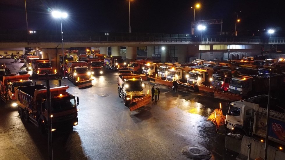 İstanbul için 7 bin 421 personel, 1.582 araç 7/24 görev başında