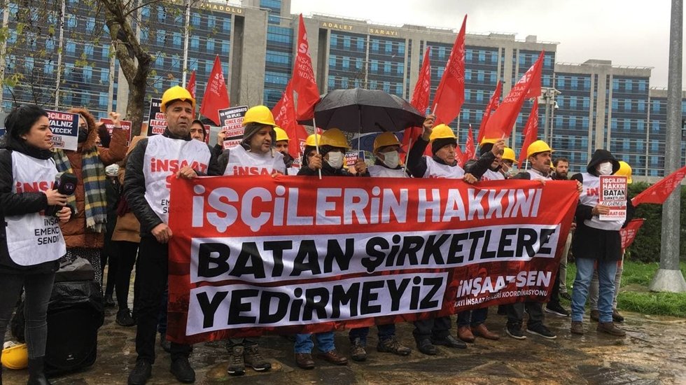 Kayı İnşaat işçileri Ankara'ya gidiyor