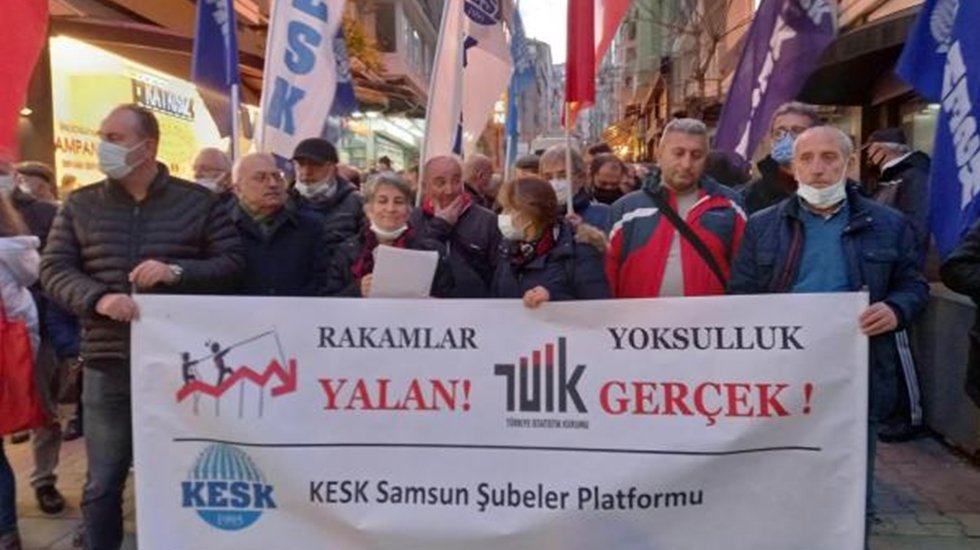 KESK Samsun Şubeler Platformu: "T&Uuml;İK'in rakamları yalan, yoksulluk ger&ccedil;ek"
