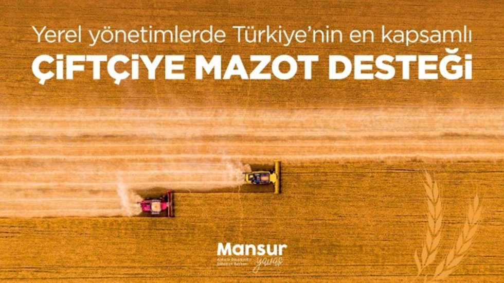 Mansur Yavaş: &lsquo;&Ccedil;ift&ccedil;ilere Mazot Desteği&rsquo; başlıyor