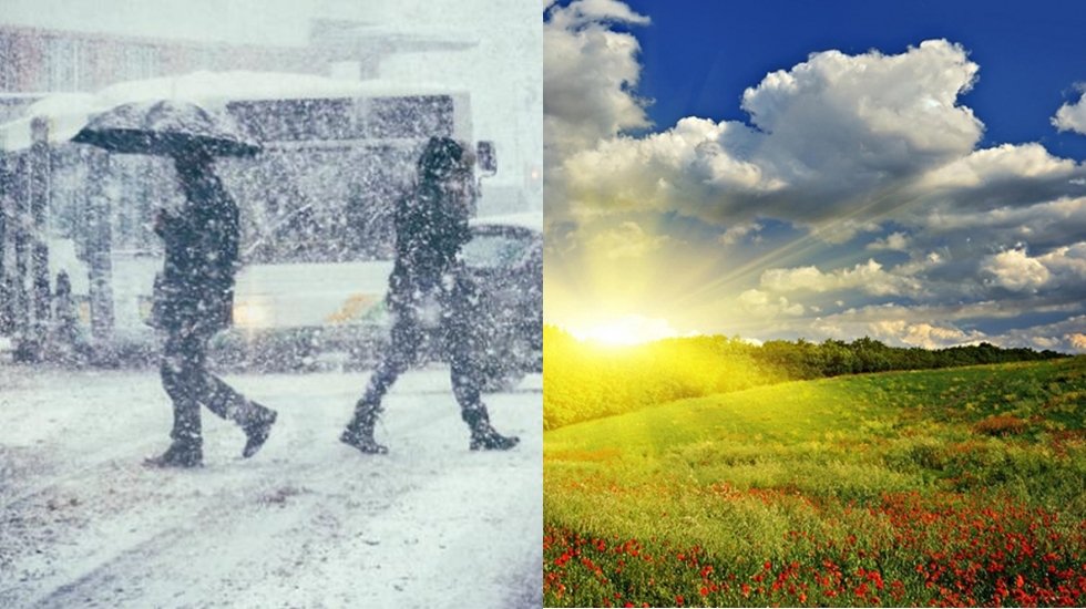 Meteoroloji uyardı: “Bir yanımız bahar bahçe bir yanımız kara kış”