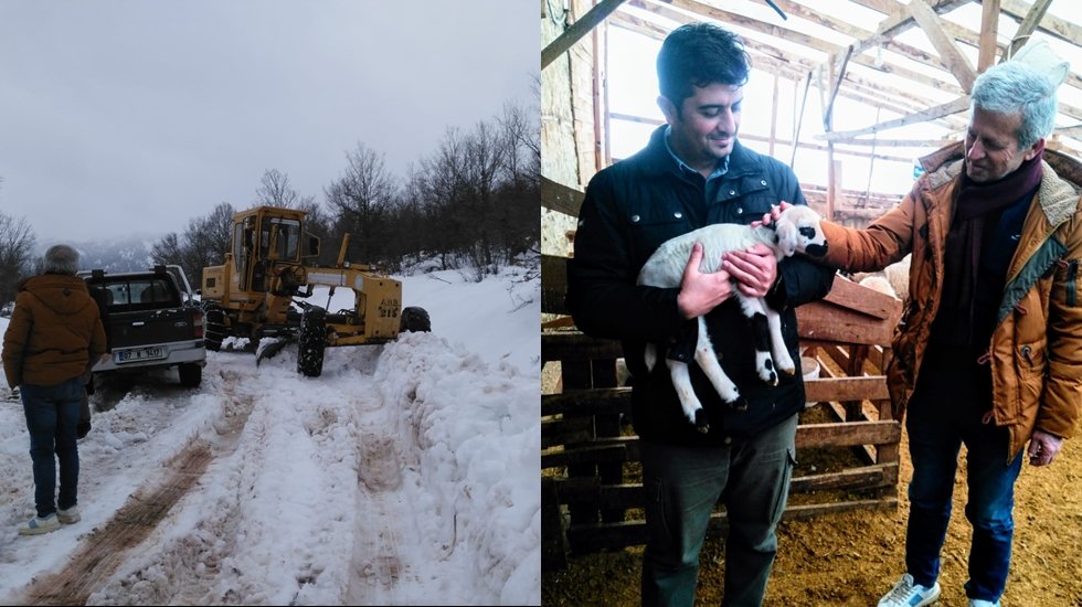 Antalya&rsquo;da yoğun kar altına mahsur kalan vatandaşlar kurtarıldı