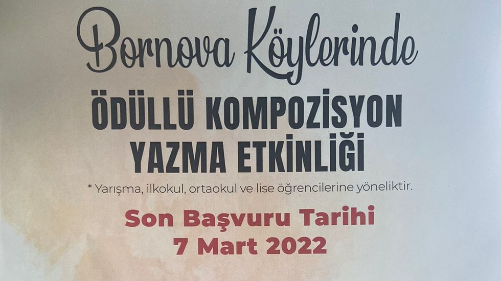 Bornova K&ouml;ylerinde '&Ouml;d&uuml;ll&uuml; Kompozisyon Yazma&rsquo; etkinliği