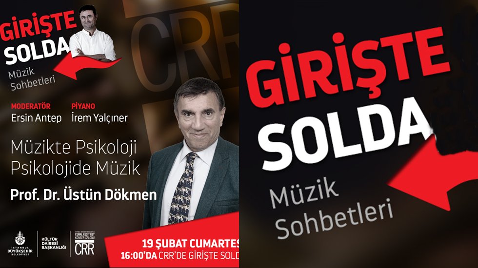 CRR&rsquo;de &ldquo;Girişte Solda&rdquo; M&uuml;zik sohbetleri&nbsp;başlıyor