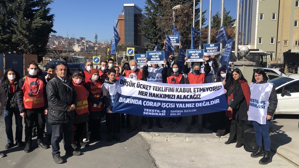 Darinda &ccedil;orap iş&ccedil;ileri 5.500 TL olan, sefalet &uuml;cretini kabul etmediler...