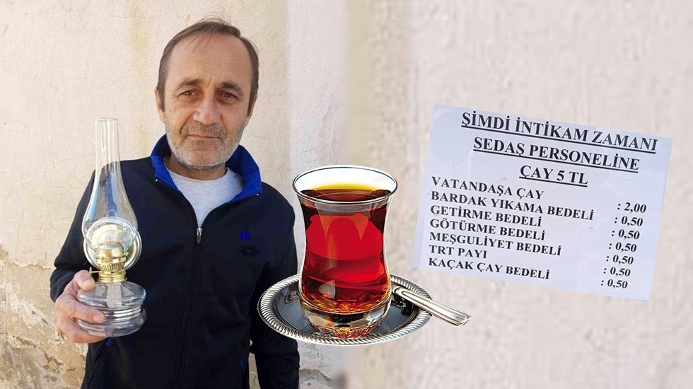 Elektrik faturasını fazla bulunca SEDAŞ personeline &ccedil;ayı 5 liradan satma kararı aldı