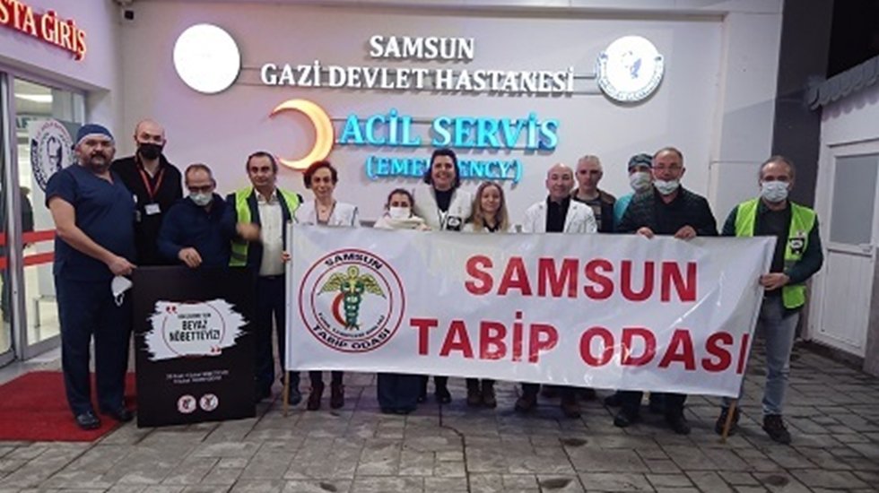 Gazi Devlet Hastanesinde Tabip Odasının N&ouml;bet Eylemi&hellip;