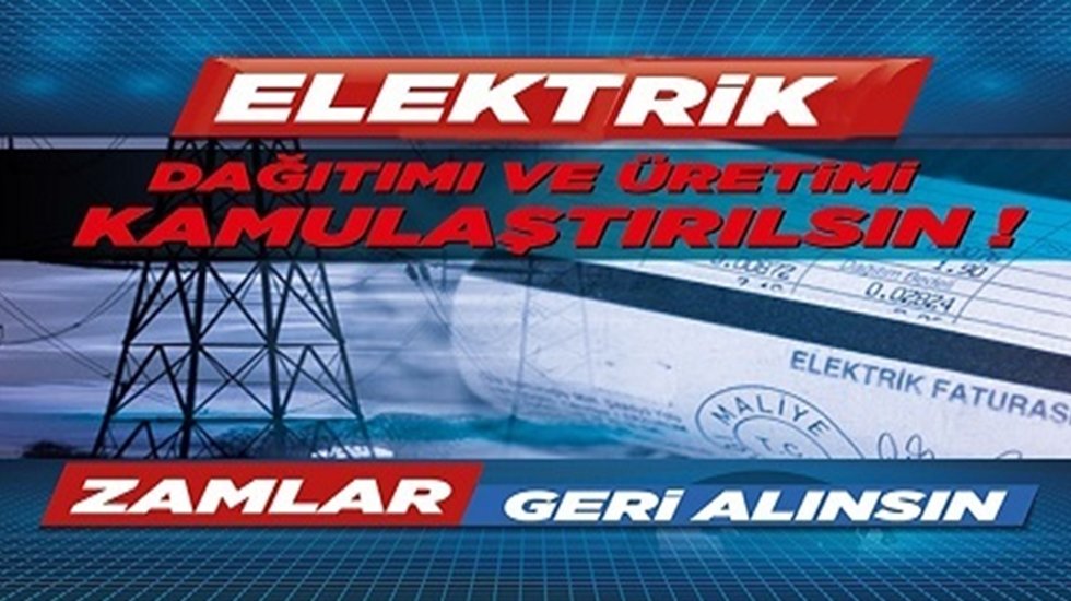 Samsun Birleşik-İş'ten 'Elektrik idaresi kamulaştırılsın' talebi!