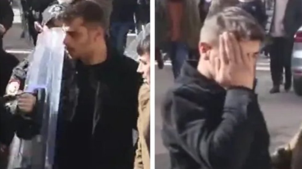 Vatandaşa kalkanıyla vuran yaralayan polis kim?